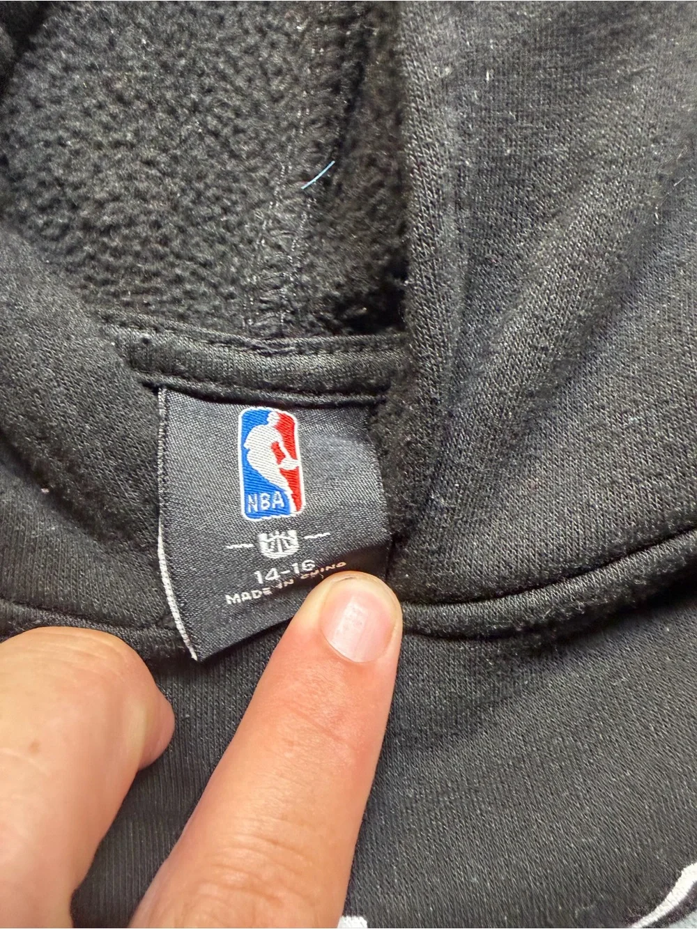 NBA San Antonio Spurs Black Pullover Hoodie with Chest Logo